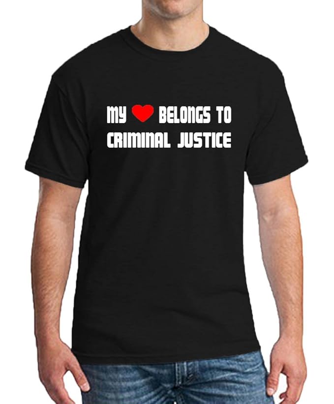 Amazon.com: MY HEART BELONGS TO CRIMINAL JUSTICE Major School T ...