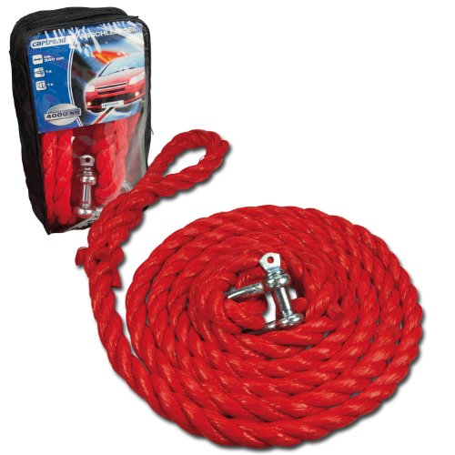 Cartrend 50235 Abschleppseil 4 Tonnen, rot, in praktischer Zipp-Tasche Preisvergleich