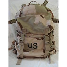 US Military Surplus SDS Large Assault MOLLE Backpack - Desert Camouflage