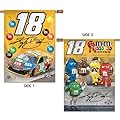 Kyle Busch Flag 28x40 Vertical 2 Sided House Banner 2016 M&M's Racing #18