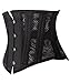 Camellias 26 Steel Boned Breathable Mesh Corset Short Torso Waist Training Cincher