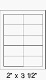 2 x 3 1/2 Labels 100 Sheets