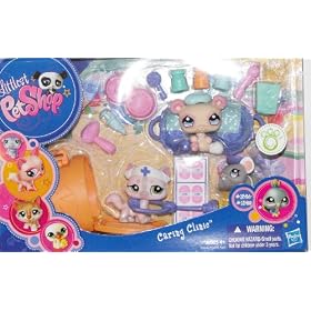 Littlest Pet Shop Figures Themed Playset Caring Clinic Cat, Mouse and Panda by 