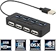 Sabrent 4-Port USB 2.0 Hub with Individual Power Switches and LEDs (HB-UMLS)