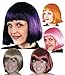 Cindy Wig Purple, Pink, Blonde or Auburn Brown Color: Auburn