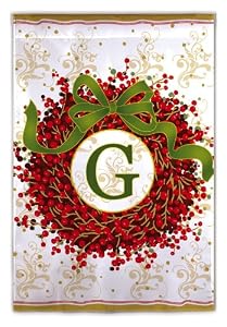 Berry Wreath Garden Flag - G