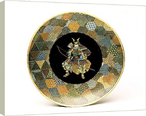 Box Canvas Print of Japanese plate, 1850-1875. from Heritage-Images