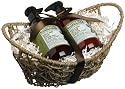 Upper Canada Soap & Candle  Wild Mint Lime Large  Seagrass Boat Basket