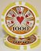 25 $1,000 Hi Roller 14 Gram Laser Graphic Poker Chips