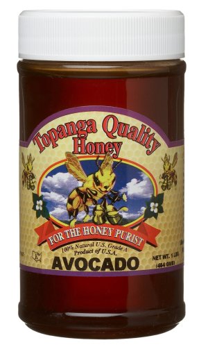 Topanga Quality Honey, Avocado 16-Ounce Plastic Jars (Pack of 6) by Topanga