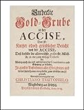 Produkt-Bild: Der Akzisenstreit (1685-1719): Mit einer Einleitung herausgegeben von Detlef J. Blesgen und Ralf Welter