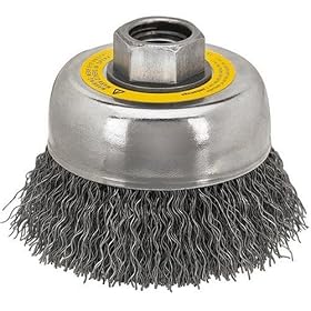 DEWALT DW4910 3 x 5 8-11 Knotted Cup Brush Carbon Steel .014 by DeWalt