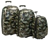 Review Heys  / Heys Xcase XL Camouflage 3-Piece Luggage Set Hardside Luggage