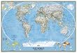 World Classic Wall Map Enlarged & Laminated
