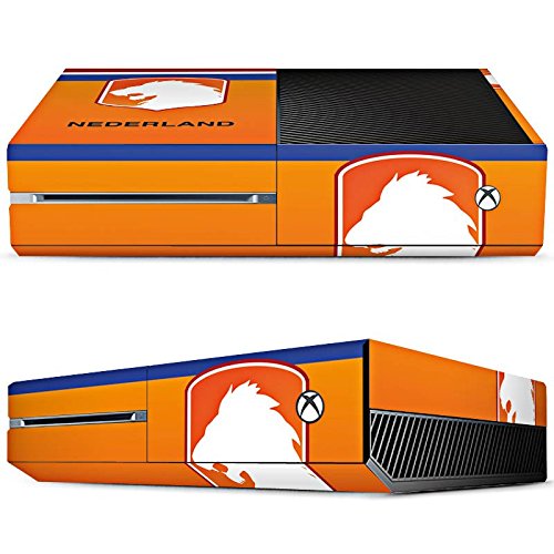 Microsoft Xbox One Aufkleber Schutz Folie Design Sticker Skin Niederlande EM Trikot Fußball Europameisterschaft
