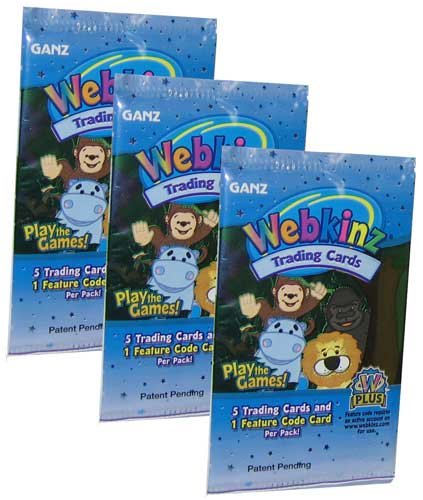 Webkinz Trading Cards Series 1 - PACKS ( 3 Pack Lot )