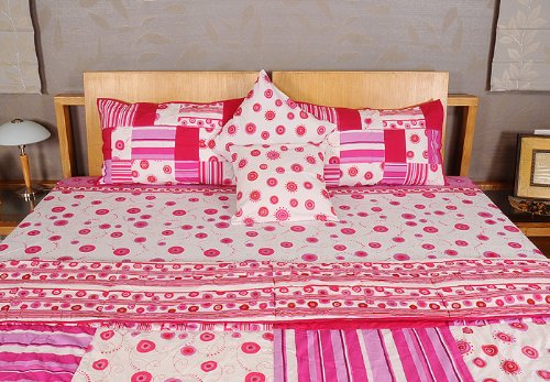 Imagen 4 de Design Bed Spread hoja de cama Set de cojines a juego Cubra Una colcha y almohada Casos Tamaño 90 x 108 pulgadas