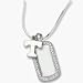 Tennessee Volunteers 3/8 T on Sterling Silver Mini Dog Tag Necklace