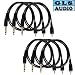 6 3ft 1/4 TS RCA Patch Snake Cable 3' GLS Audio