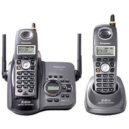 Panasonic Refurb KXTG5632BP 5.8GHz Cordless Phone 2 Handset Expandable 1x4 Digital Answering Device