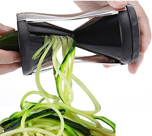 Vegetable Spiralizer PUREFLY Spiral Slicer Spaghetti Pasta Maker Durable Composite Design - 2 Blade Sizes