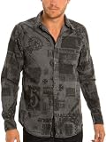 51Sv6ASgFfL. SL160  GUESS Laguna Newspaper Shirt, TAHITI
