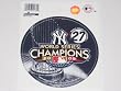 NY Yankees 2009 World Series Champions 4 1/4" Round Decal / Sticker
