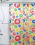 M&Ms Candy Colored Bath Shower Curtain