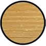 Anji Mountain Bamboo Chairmat & Rug Co. 7-Foot Round Bamboo Rug, Contemporary Natural
