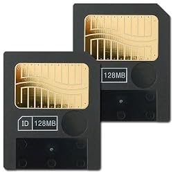 Samsung SmartMedia 128MB Smart Media Card Digital Flash Memory Storage - Bonus Pack of 2