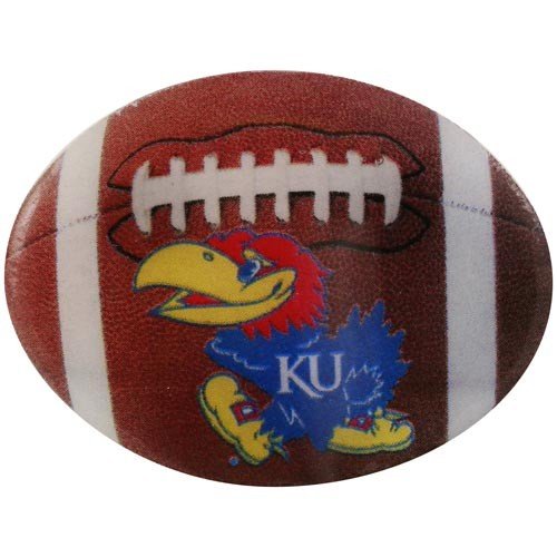 Kansas Jayhawks Double Back Football Pin