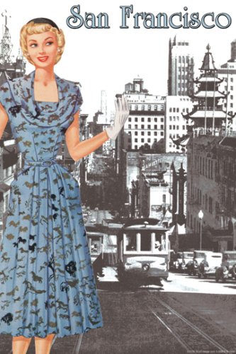 Art Poster, San Francisco Walking Dress I - 18.75 x 27.5