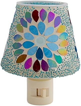UNIQLIGHT Kids Fun Nightlights In Many Cute Options Plus A FREE "SHOP USA" Eyemask(Flower Mosaic)