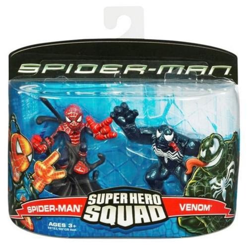 Childrens Toyshop  Toys : Spiderman 3 - Super Hero Squad Spider-Man Vs Venom
