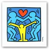 Untitled (Logo Against Family Violence), 1989 by Keith Haring 16"x16" Art Print Poster