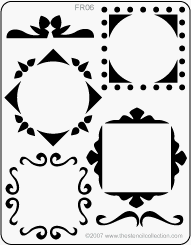 The Stencil Collection Picture Frame Embossing 