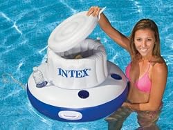 Intex Recreation 58820EP Mega Chill Inflatable Floating Pool Drink Cooler Ice Chest