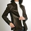 BGSD Women's Lambskin Leather Scuba Jacket - Misses, Petite, Plus