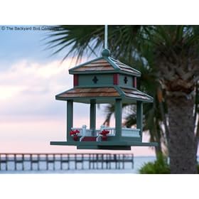 The Backyard Bird Gazebo Bird Feeder–Wild Rhubarb