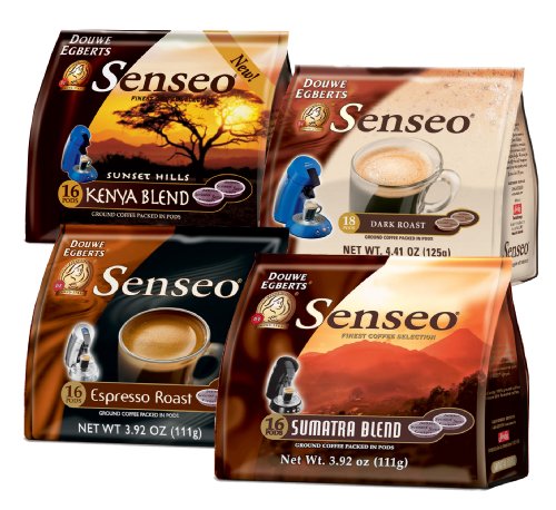 Senseo Bold 4-Flavor Coffee Variety Pack III, 16-to 18-Count Pods (Pack of 4)