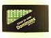 Double Six Jumbo Dominoes-(8.5" x 5") Set of 28-Black Case/Green Tiles