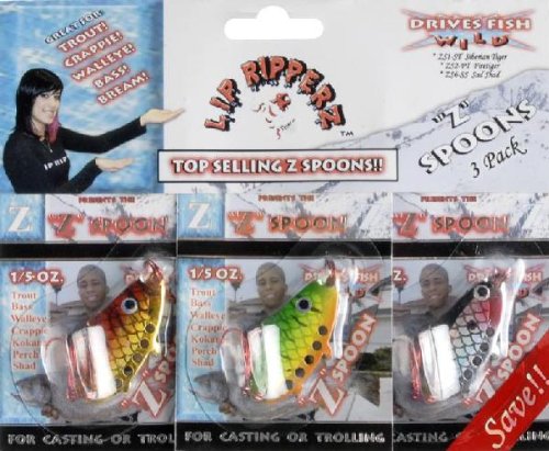 Lip Ripperz Top Z Spoons Variety Pack, Assorted, 1/5-Ounce
