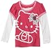 Hello Kitty Girls 2-6x Long Sleeve Puff Sleeve Top,Cerise,6x