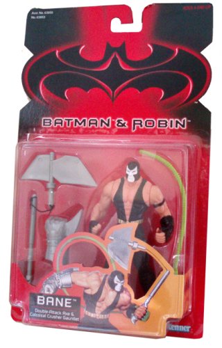  Batman and Robin 1997 Series 5-1/2 Inch Tall Action Figure - BANE with Double-Attack Axe and Colossal Crusher Gauntlet