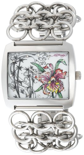 Ed Hardy Women's LY-OR Lynx Orchid Stainless Steel 316L Watch