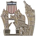 London 2012 Team USA Londonscape Pin - Silver
