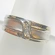 14K White Gold Diamond Man's Ring