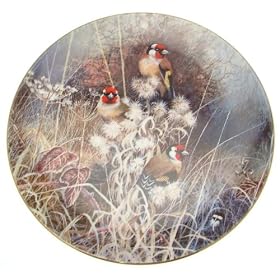 c1994 Compton and Woodhouse Goldfinches Frosty Mornings David Feather Limited Edition 15000 plates only CP1918