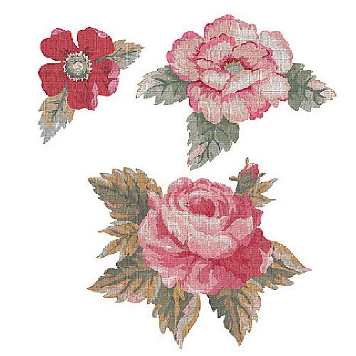 Click for Wallies 12155 Antique Rose Wallpaper Cutout Details... Wallies 12155 Antique Rose Wallpaper Cutout Detail