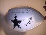 Troy Aikman Dallas Cowboys Hall Of Fame Signed Autographed Football Coa